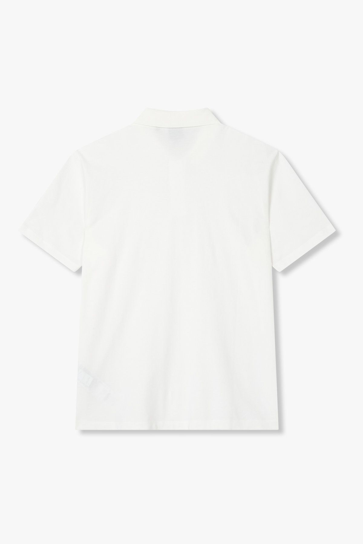 아르마니 익스체인지(ARMANI EXCHANGE) 남성 자수 로고 숏 슬리브 폴로 셔츠_오프 화이트 A415131028