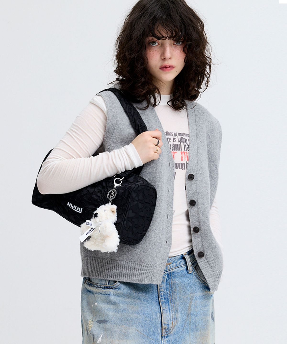 마크니(MACNI) AMORA MINI SHOULDER BAG BLACK