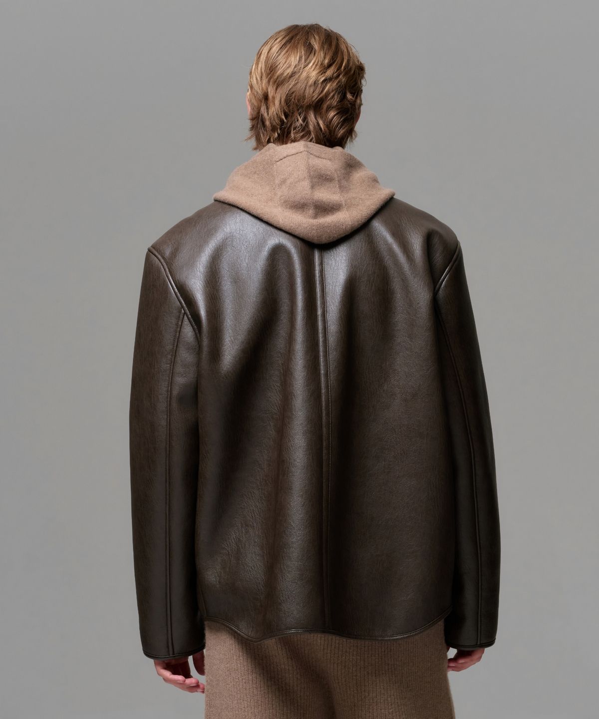 이알에이(ERA) MEN CLASSIC FAUX SHEARLING JACKET - BROWN