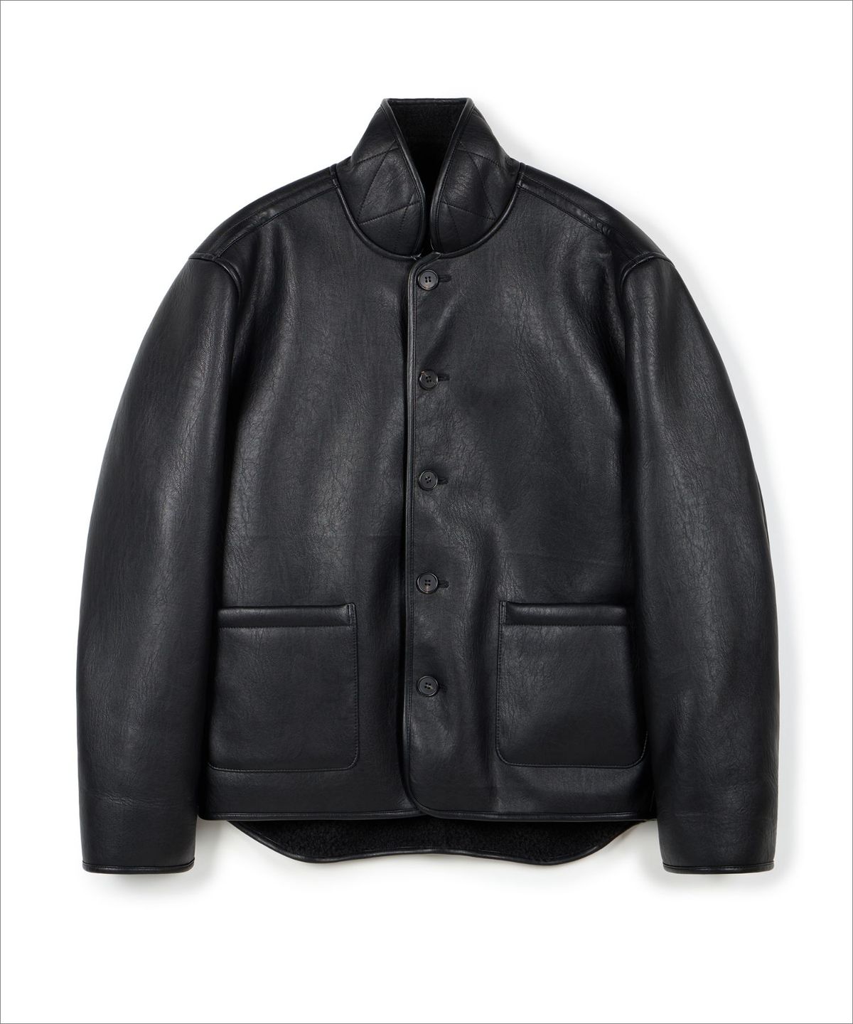 이알에이(ERA) MEN CLASSIC FAUX SHEARLING JACKET - BLACK