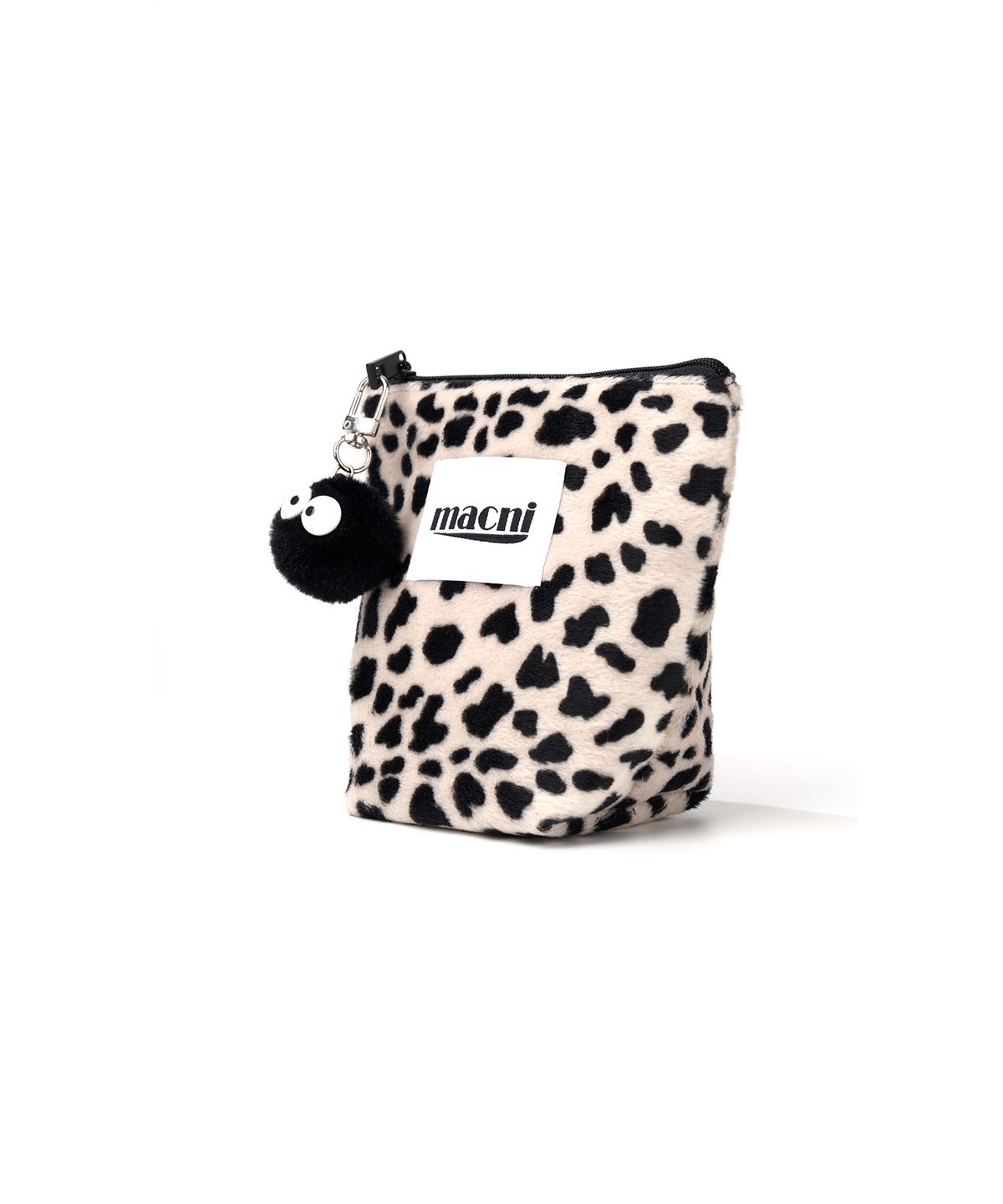마크니(MACNI) LEOPARD STANDY POUCH BEIGE