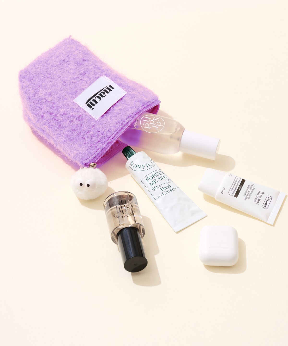 마크니(MACNI) POODLE STANDY POUCH LAVENDER