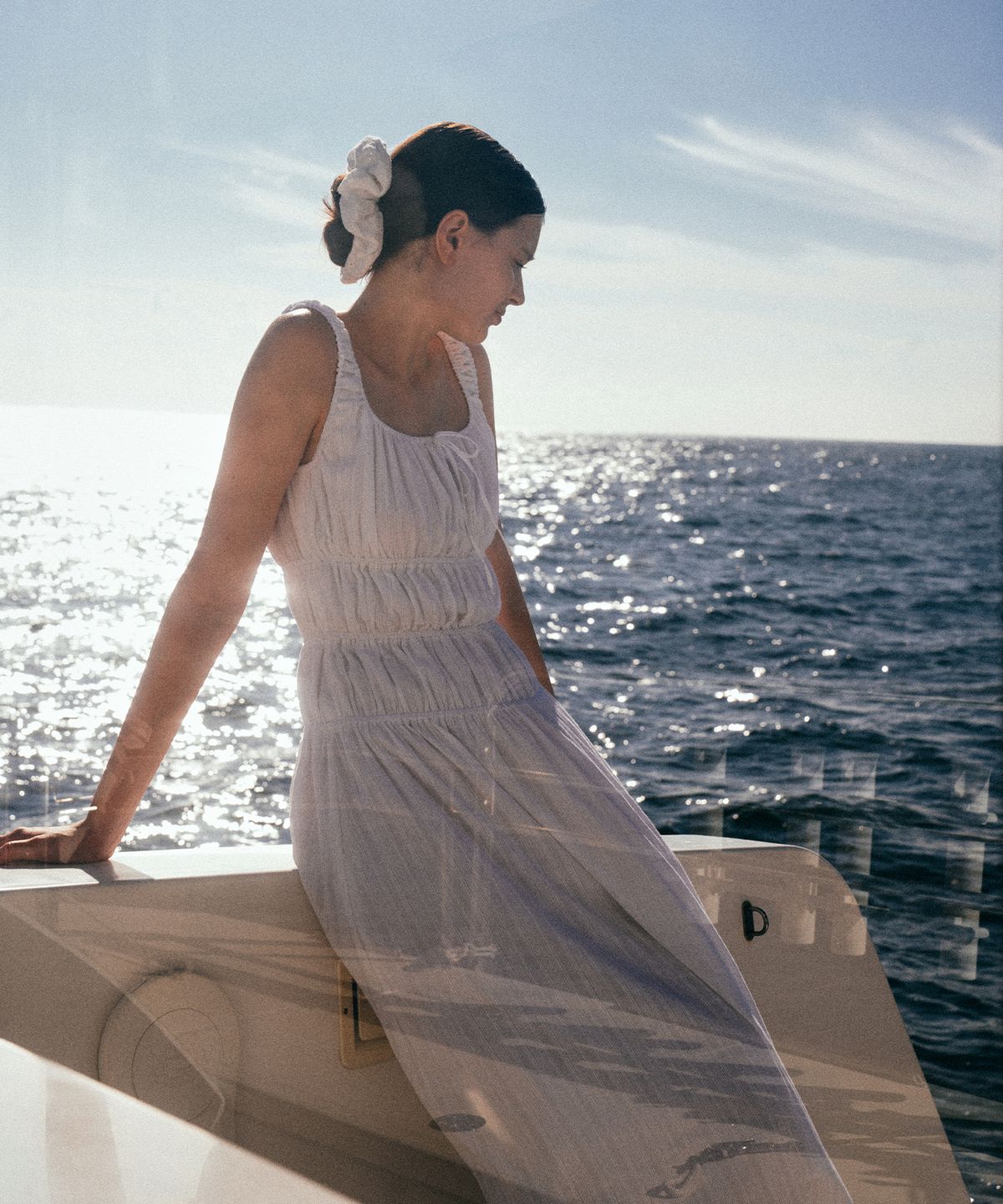 라메레이(LAMEREI) Banding Sleeveless Dress[LMBESUDR5801]-White