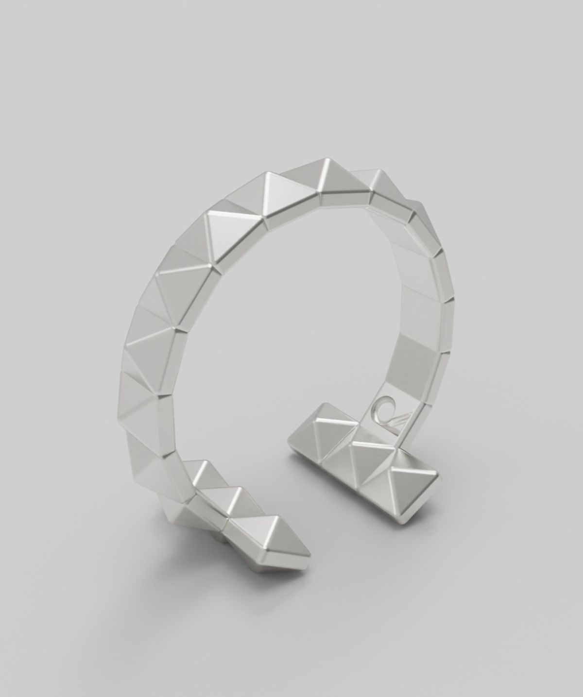 르네오브제(RENEOBJET) MOD  T  PYRAMIDS EARCUFF  [925 STERLING SILVER] 925 실버 포인트 이어커프 귀걸이