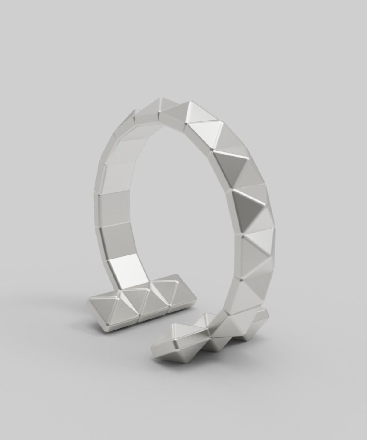 르네오브제(RENEOBJET) MOD  T  PYRAMIDS EARCUFF  [925 STERLING SILVER] 925 실버 포인트 이어커프 귀걸이