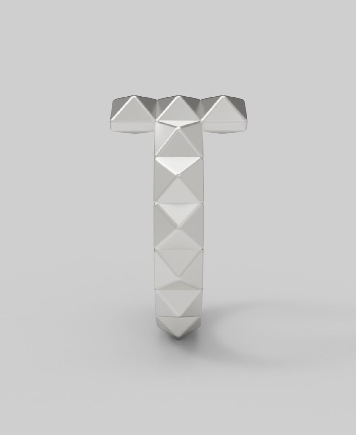 르네오브제(RENEOBJET) MOD  T  PYRAMIDS EARCUFF  [925 STERLING SILVER] 925 실버 포인트 이어커프 귀걸이