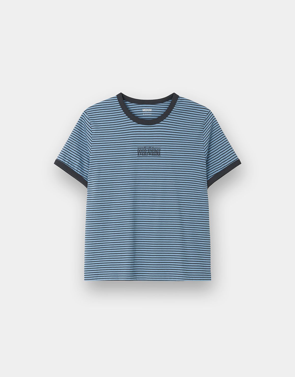지오다노(GIORDANO) 멀티 스트라이프 링거 반팔티 325529 [4color]