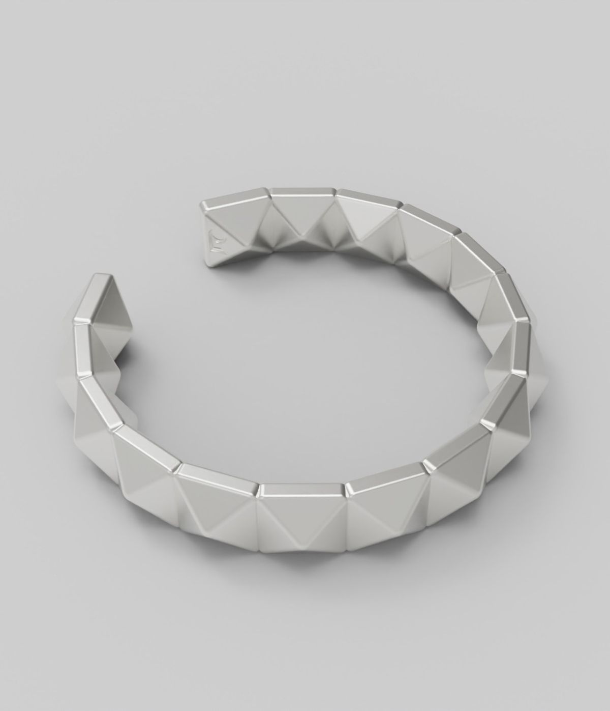 르네오브제(RENEOBJET) MOD  DUAL PYRAMIDS EARCUFF  [STERLING SILVER] 실버 925 포인트 이어커프 실버 귀걸이