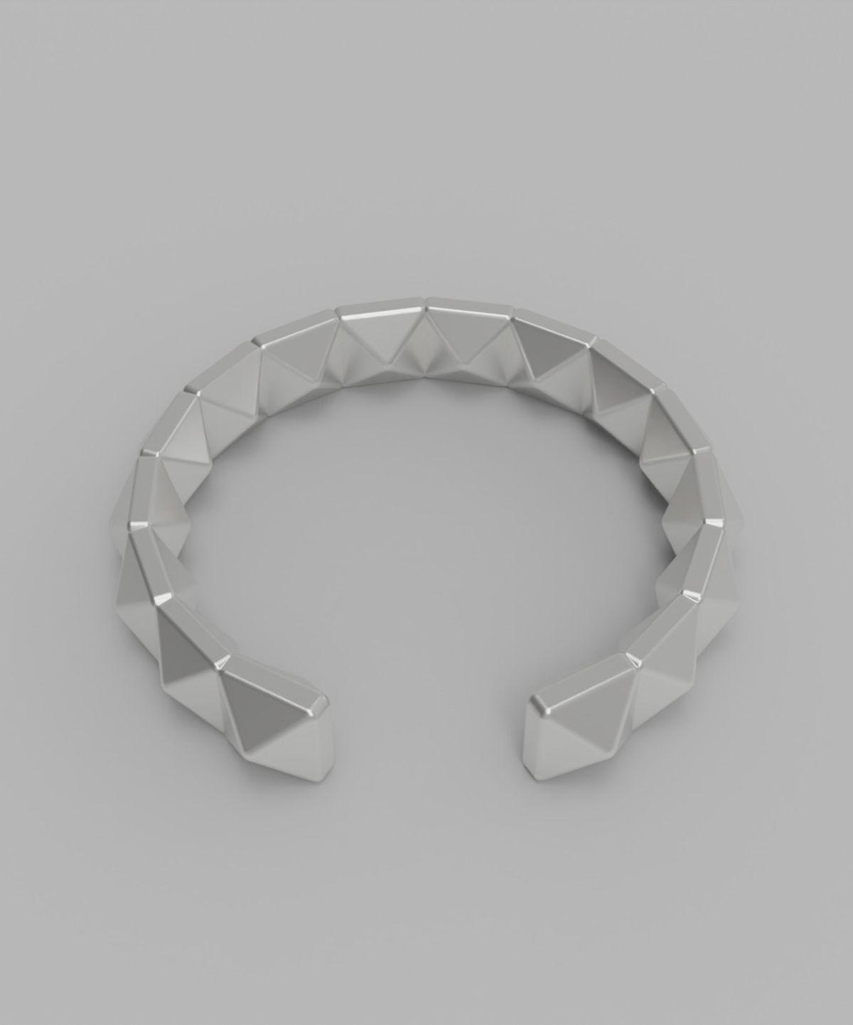 르네오브제(RENEOBJET) MOD  DUAL PYRAMIDS EARCUFF  [STERLING SILVER] 실버 925 포인트 이어커프 실버 귀걸이