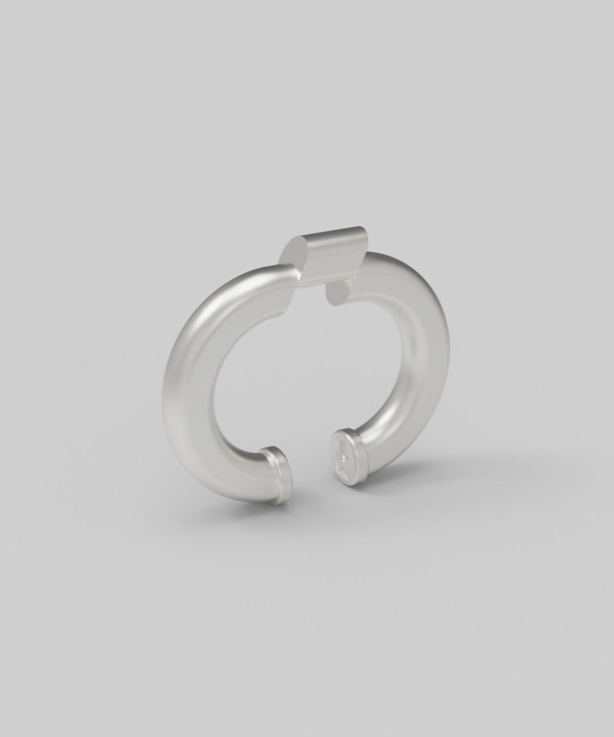 르네오브제(RENEOBJET) VEL  OBLIQUE EARCUFF  [925 STERLING SILVER]  이어커프 귀걸이