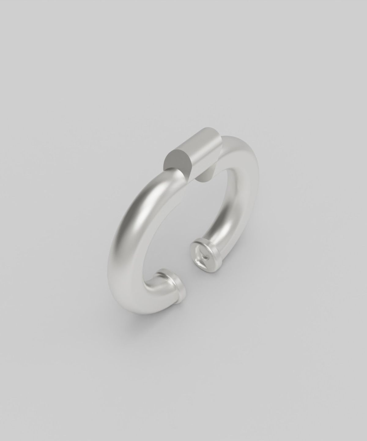 르네오브제(RENEOBJET) VEL  OBLIQUE EARCUFF  [925 STERLING SILVER]  이어커프 귀걸이