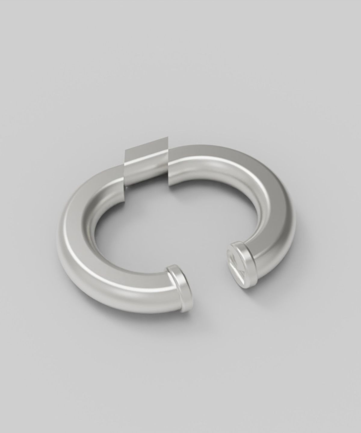 르네오브제(RENEOBJET) VEL  OBLIQUE EARCUFF  [925 STERLING SILVER]  이어커프 귀걸이
