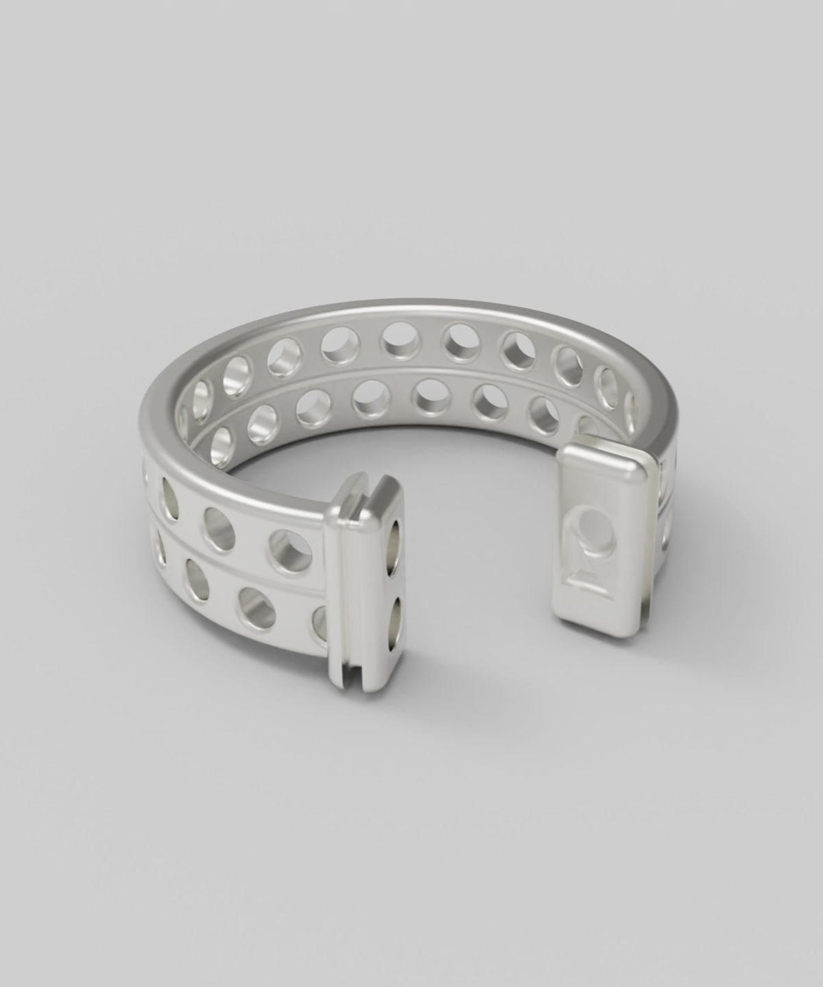 르네오브제(RENEOBJET) WIN  CIRCLE EARCUFF (2 ROWS)  [925 STERLING SILVER]  이어커프 925 포인트 귀걸이