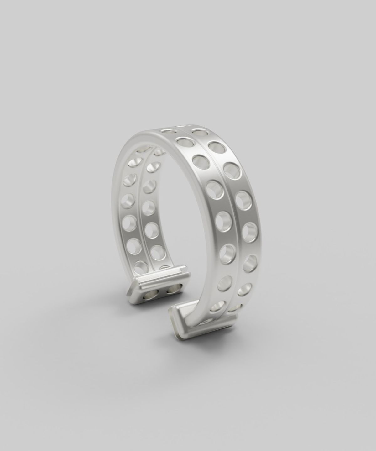 르네오브제(RENEOBJET) WIN  CIRCLE EARCUFF (2 ROWS)  [925 STERLING SILVER]  이어커프 925 포인트 귀걸이