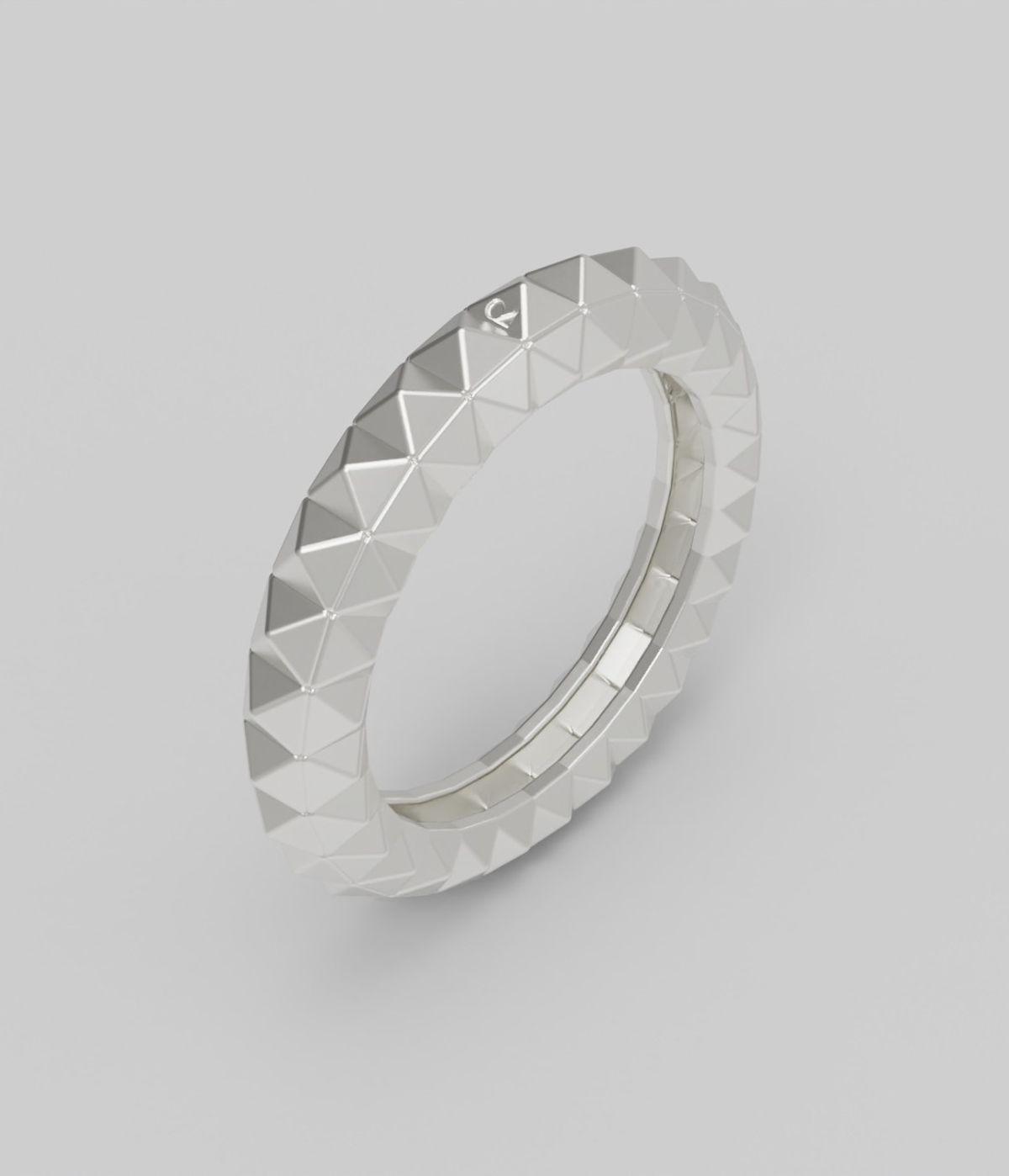르네오브제(RENEOBJET) MOD  THREE SIDED PYRAMIDS RING  [925 STERLING SILVER] 도형 반지