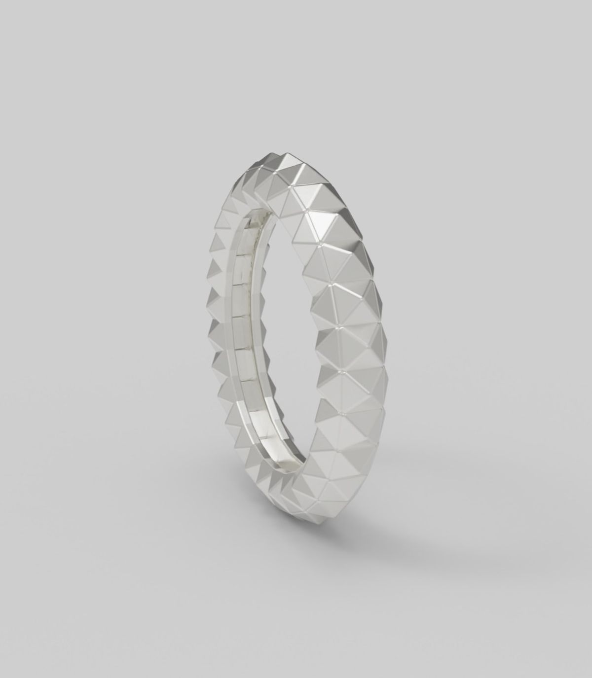 르네오브제(RENEOBJET) MOD  THREE SIDED PYRAMIDS RING  [925 STERLING SILVER] 도형 반지