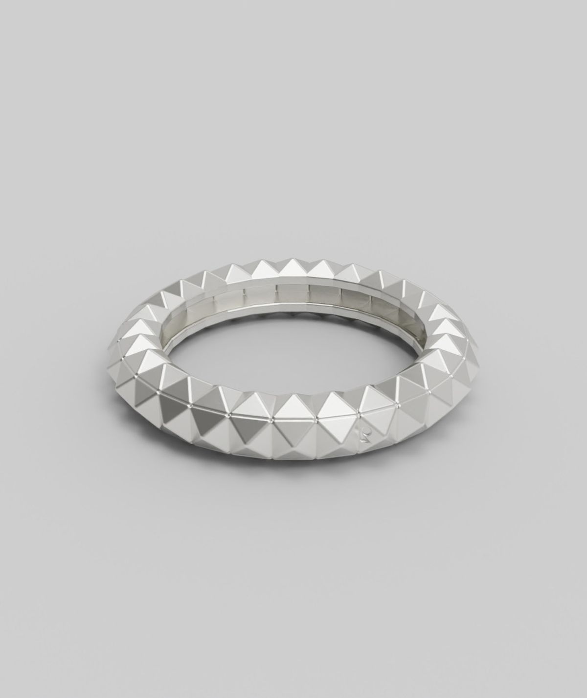 르네오브제(RENEOBJET) MOD  THREE SIDED PYRAMIDS RING  [925 STERLING SILVER] 도형 반지