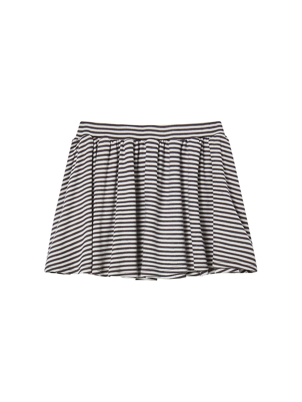 엔와이엑스엑스(NYXX) STRIPE FRILL MINI SKIRT BEIGE