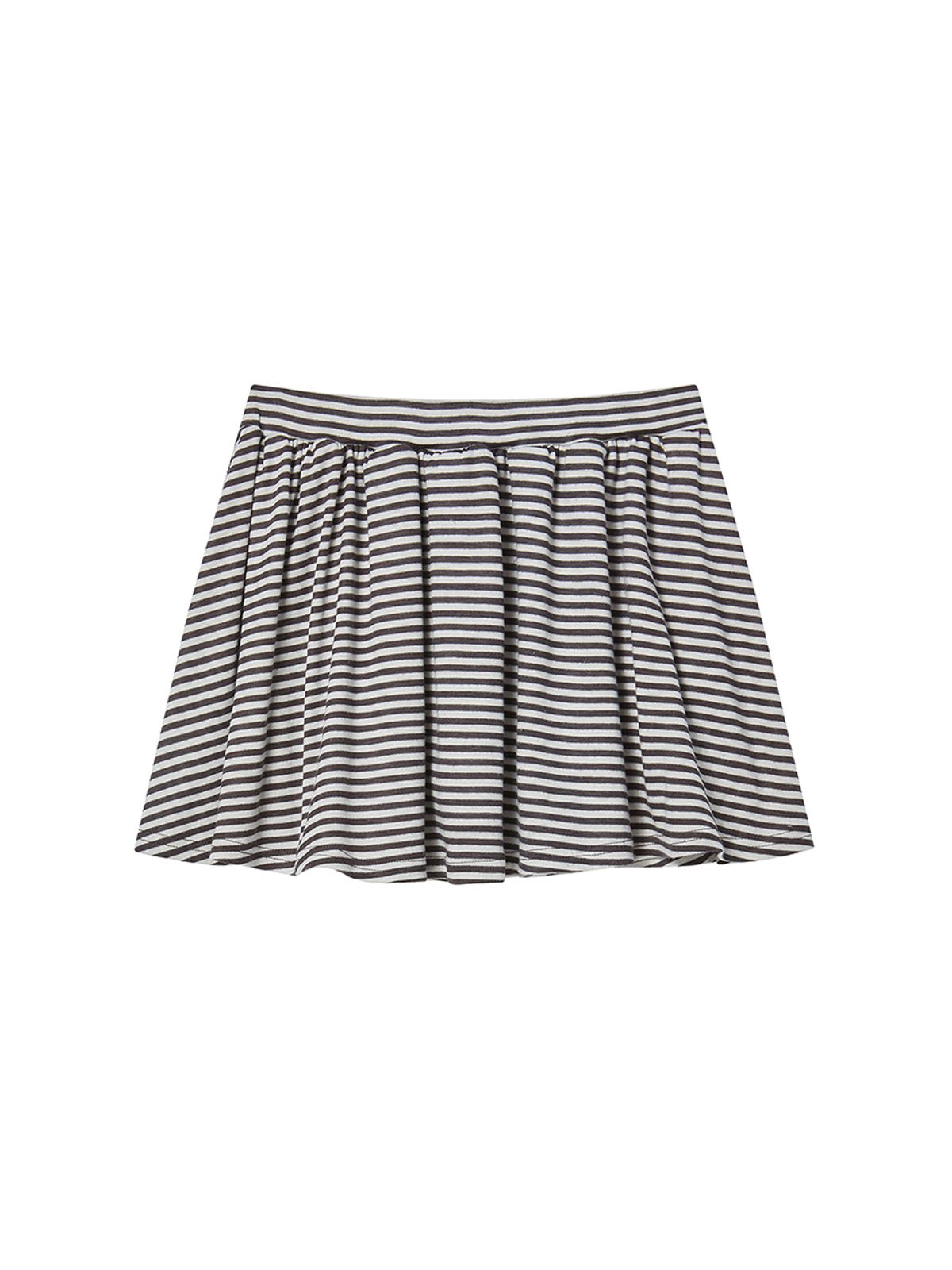 엔와이엑스엑스(NYXX) STRIPE FRILL MINI SKIRT BEIGE