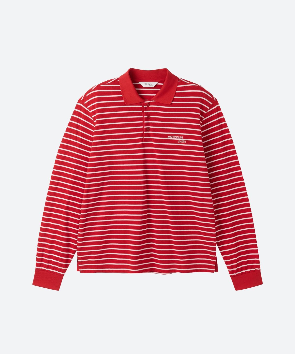 문선 아카이브(MOONSUN ARCHIVE) M.C UNISEX, Stripe PK Shirt / Red Pink