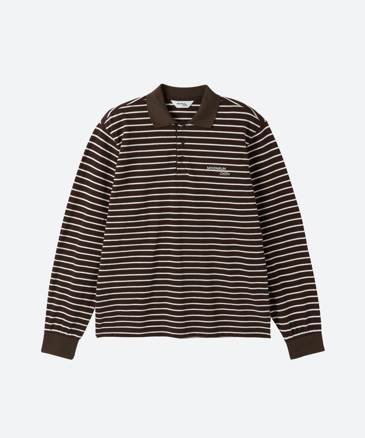 문선 아카이브(MOONSUN ARCHIVE) M.C UNISEX, Stripe PK Shirt / Chocolate