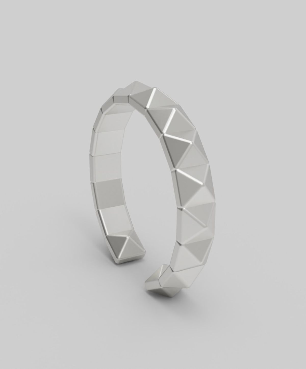 르네오브제(RENEOBJET) MOD  PYRAMIDS  EARCUFF  [925 STERLING SILVER] 스퀘어 이어커프
