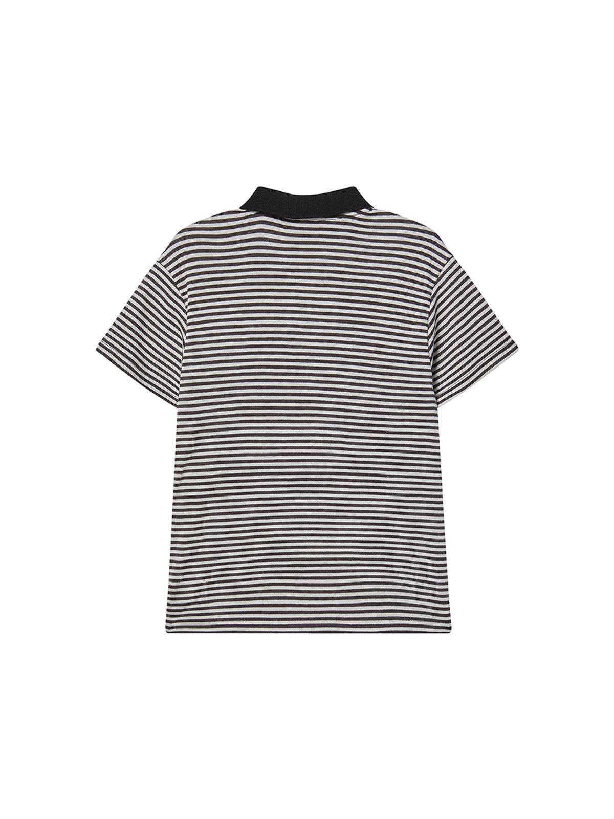 엔와이엑스엑스(NYXX) STRIPE COLLAR TEE BEIGE