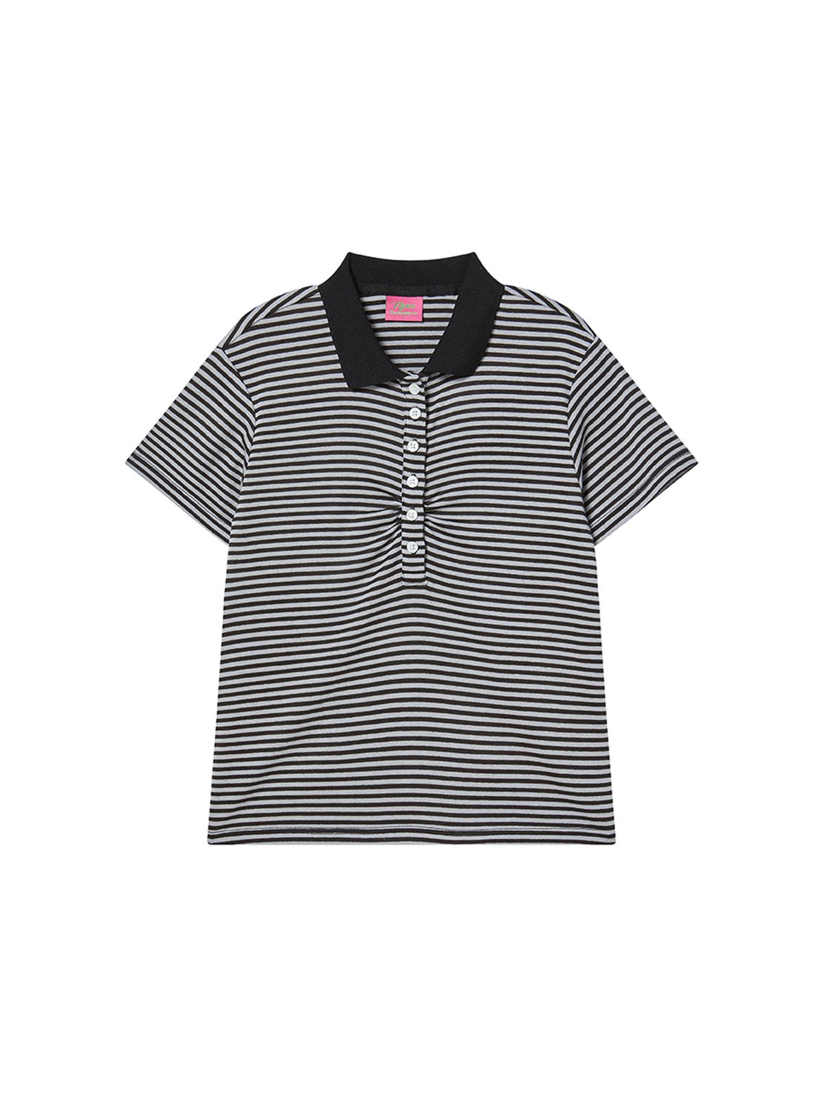 엔와이엑스엑스(NYXX) STRIPE COLLAR TEE LIGHT PURPLE