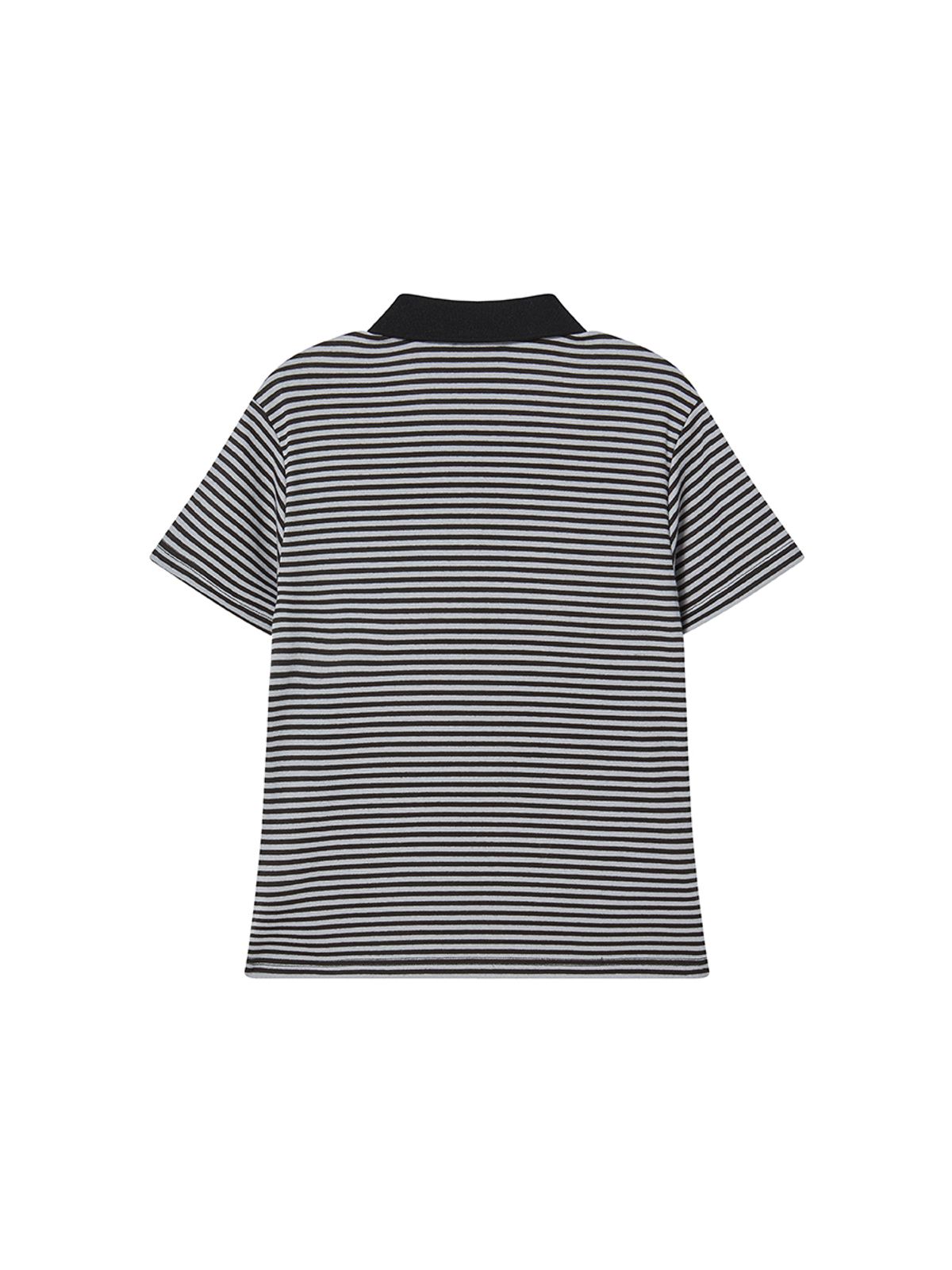 엔와이엑스엑스(NYXX) STRIPE COLLAR TEE LIGHT PURPLE