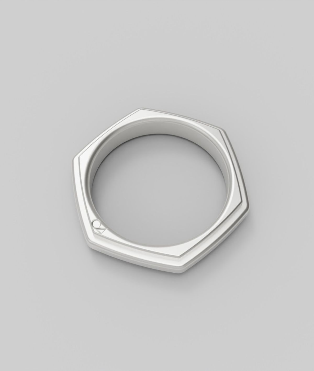 르네오브제(RENEOBJET) DIN  HEX RING [925 STERLING SILVER] 육각 925 실버 링 반지