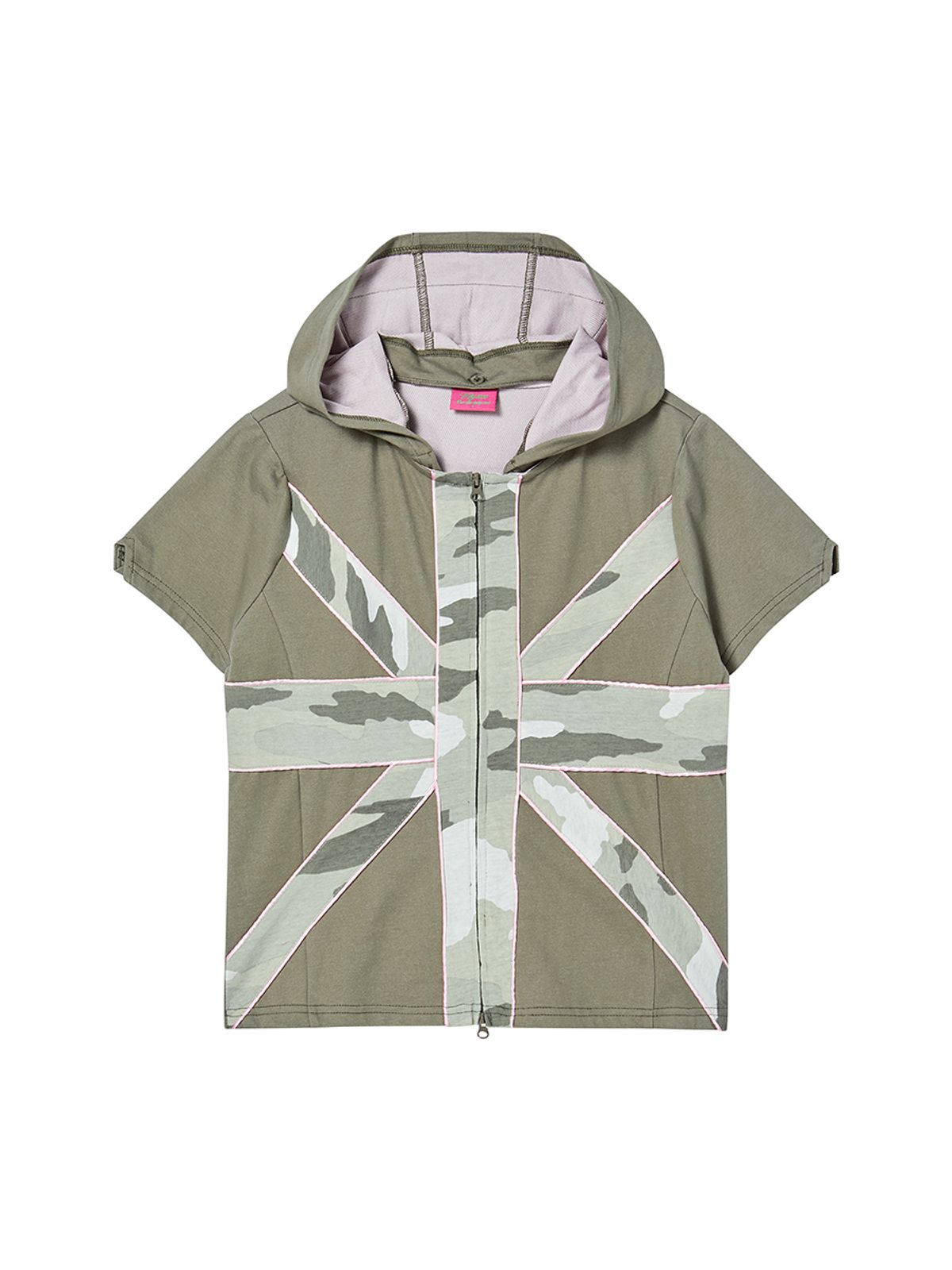 엔와이엑스엑스(NYXX) CROSS PATCH HOODIE KHAKI