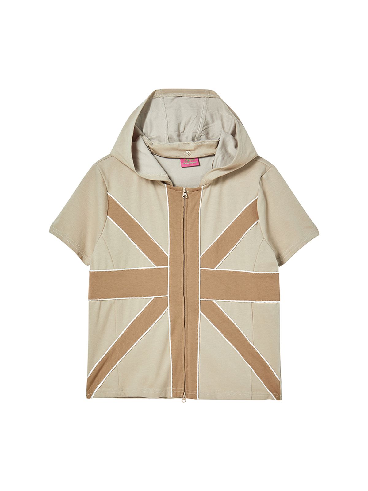 엔와이엑스엑스(NYXX) CROSS PATCH HOODIE BEIGE