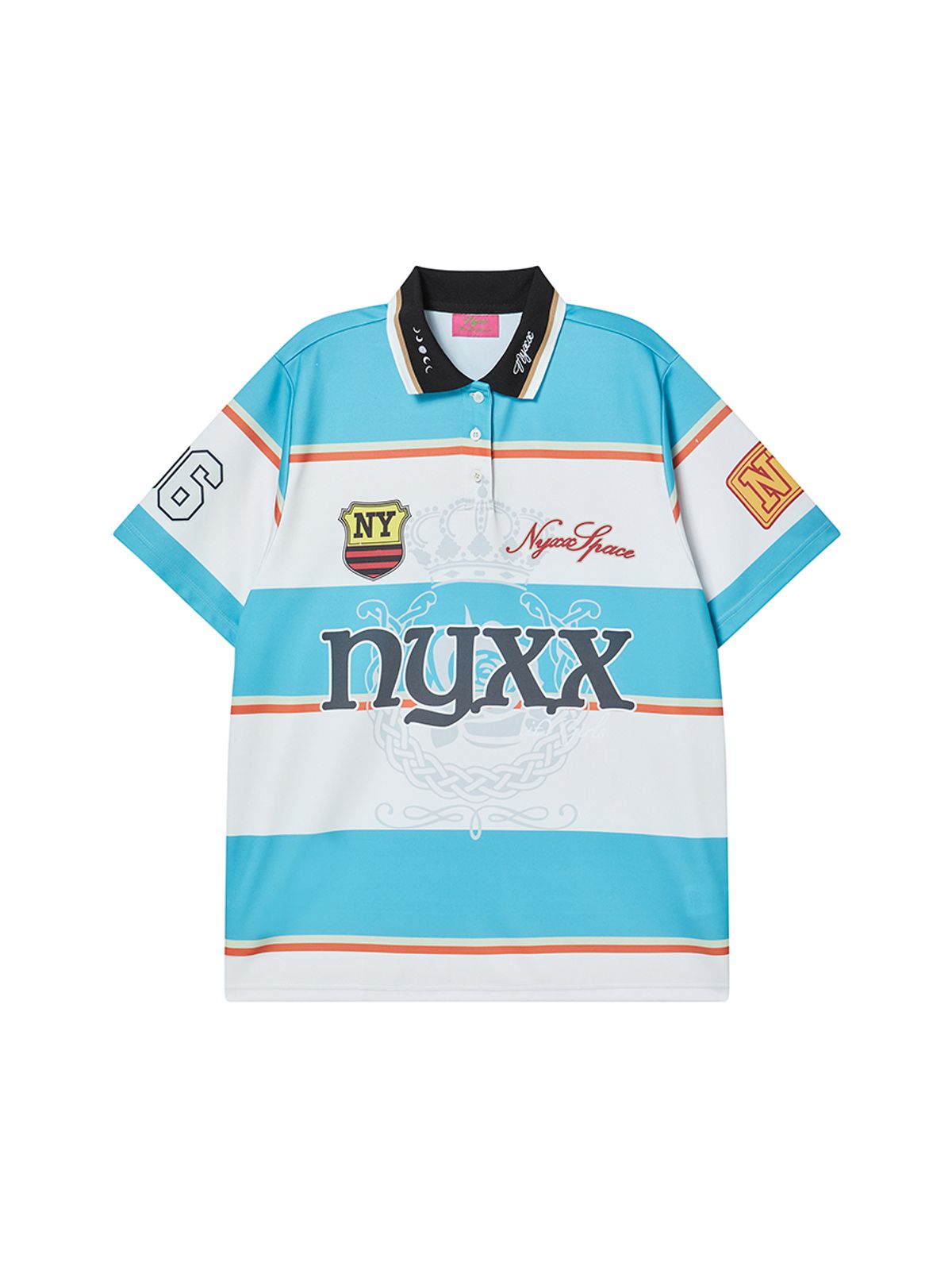 엔와이엑스엑스(NYXX) STRIPE POLO SHIRTS BLUE