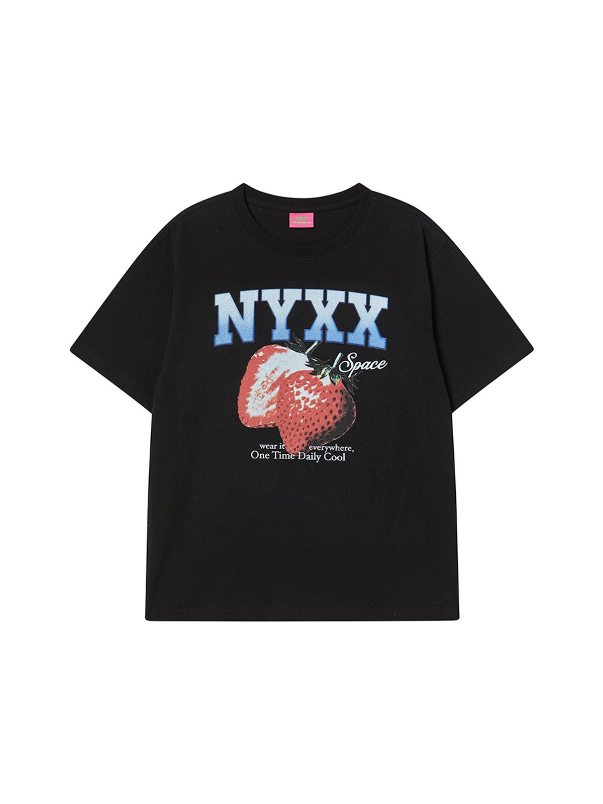 엔와이엑스엑스(NYXX) STRAWBERRY SPACE TEE BLACK