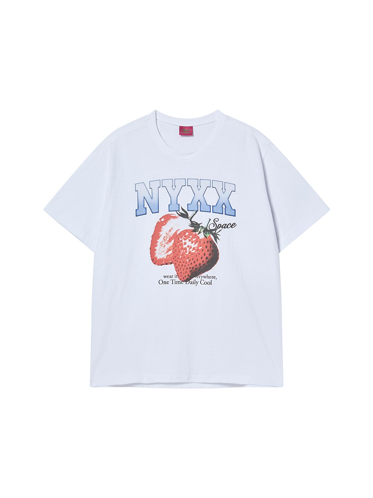 엔와이엑스엑스(NYXX) STRAWBERRY SPACE TEE WHITE