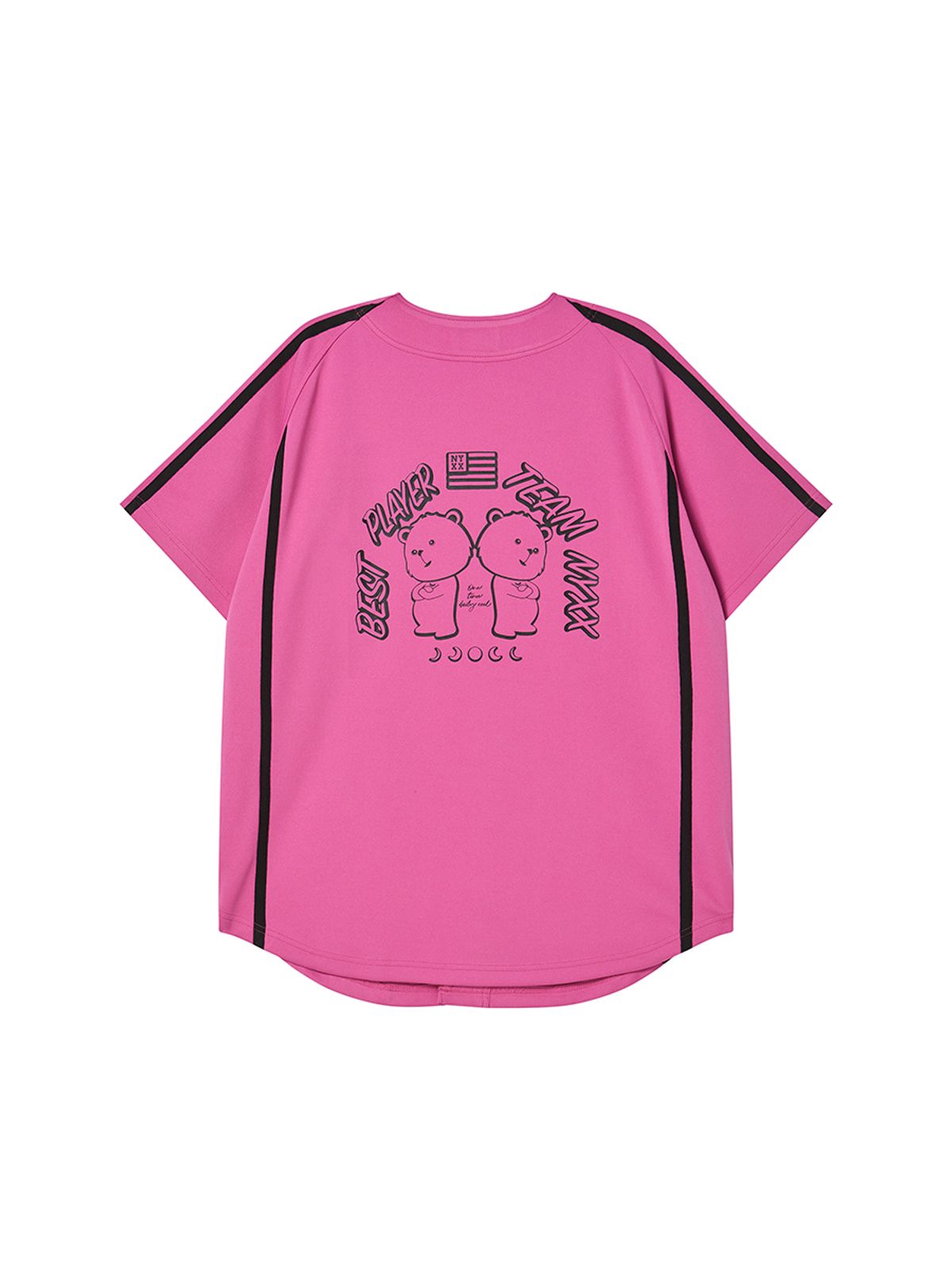 엔와이엑스엑스(NYXX) TOUGH BEAR BASEBALL JESEY PINK