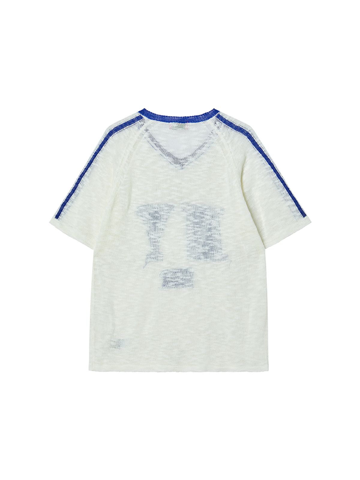 엔와이엑스엑스(NYXX) NY FLAG V-NECK KNIT IVORY