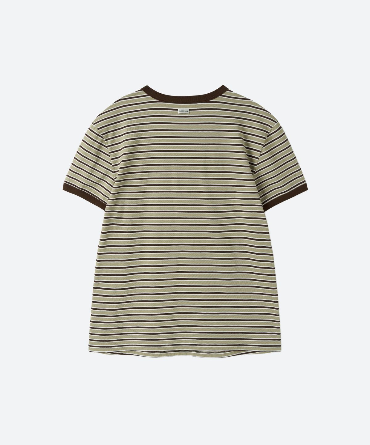 문선 아카이브(MOONSUN ARCHIVE) UNISEX, Stripe Ringer T-Shirt / Beige