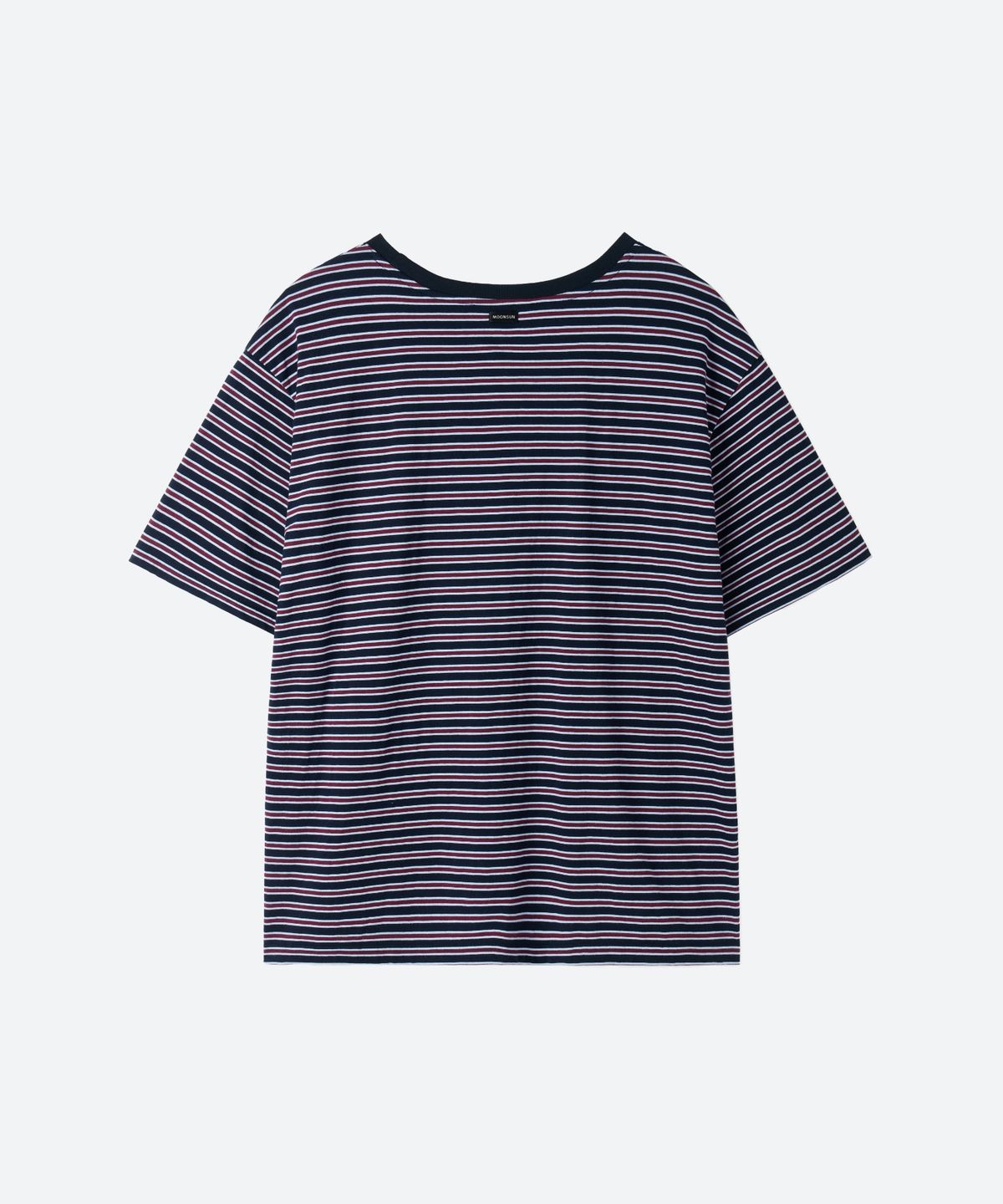 문선 아카이브(MOONSUN ARCHIVE) MJ UNISEX, Stripe Oversized T-Shirt / Navy