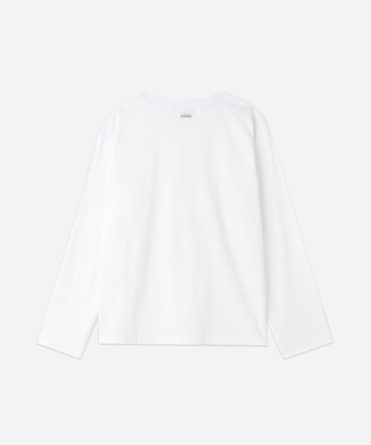 문선 아카이브(MOONSUN ARCHIVE) MJ UNISEX, Oversized Long Sleeve T-Shirt / White