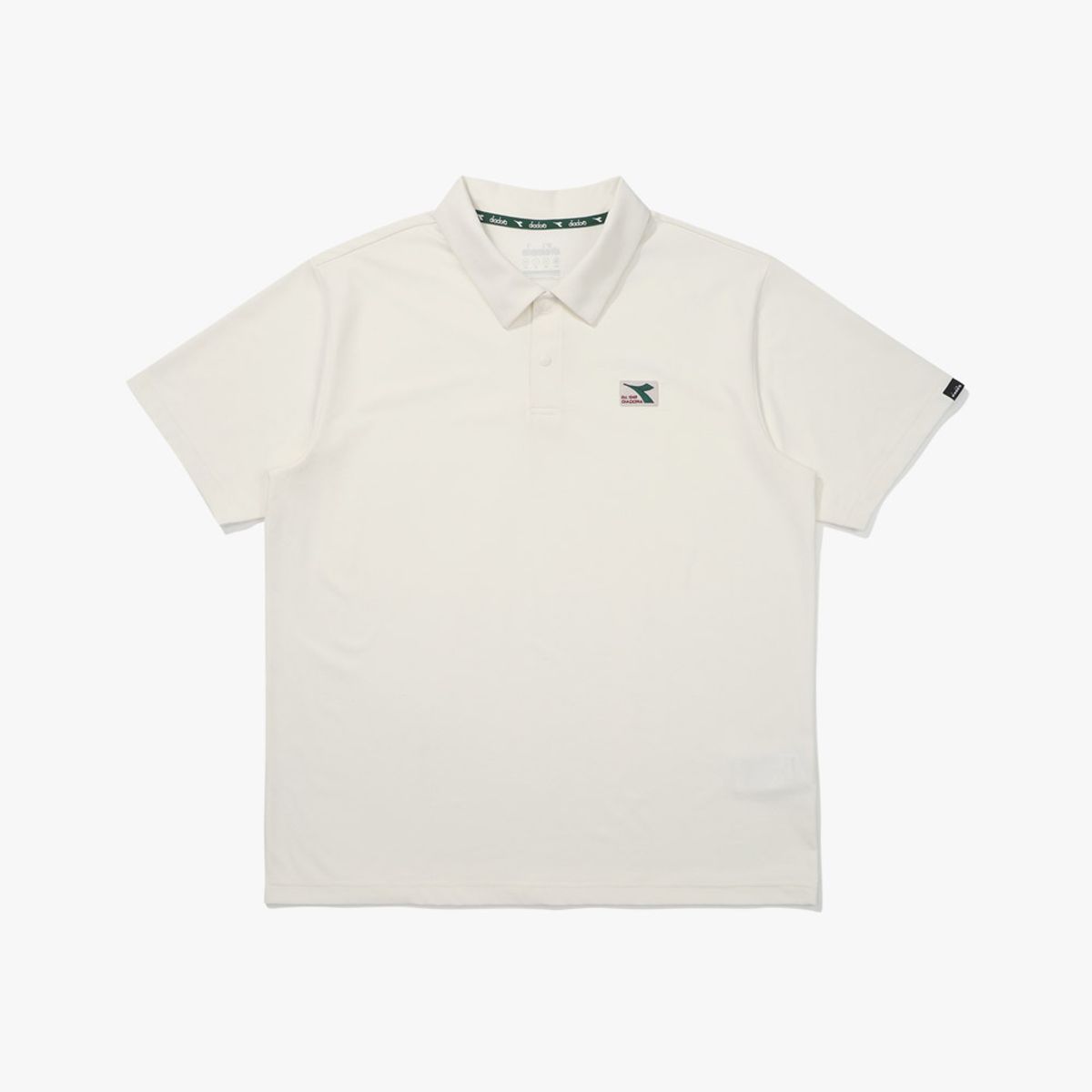 디아도라(diadora) AIRTEX 카라 반팔 티셔츠 OFF WHITE