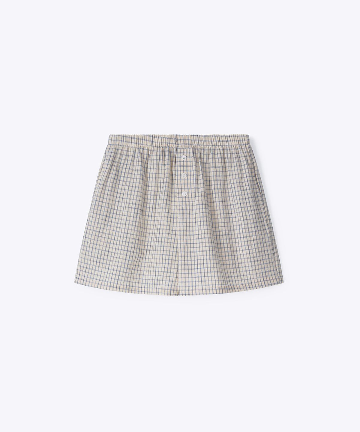 320쇼룸(320SHOWROOM) Plain Check Banding Pocket Shorts Yellow