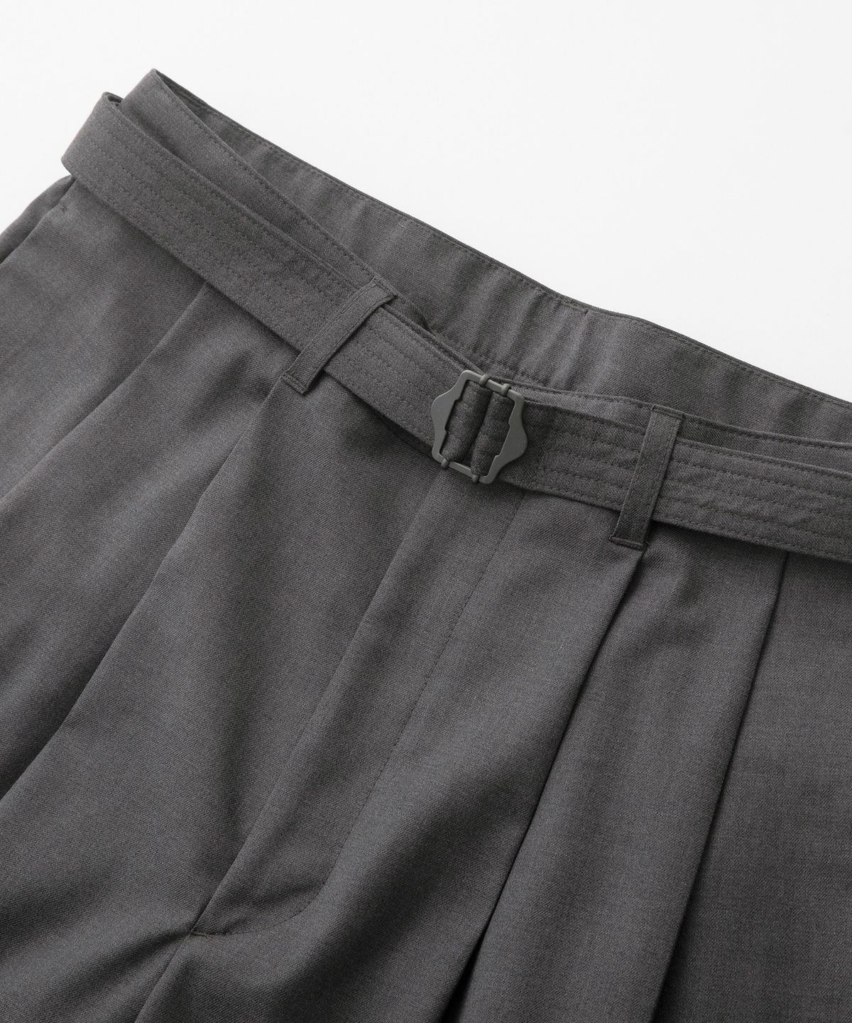 어나더 오피스(ANOTHER OFFICE) Hemingway Belted Shorts (Heather Gray)