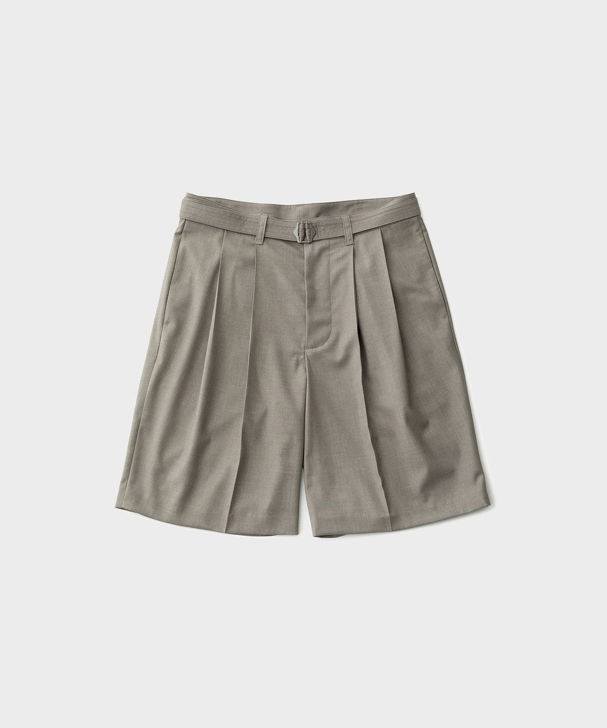 어나더 오피스(ANOTHER OFFICE) Hemingway Belted Shorts (Bamboo)
