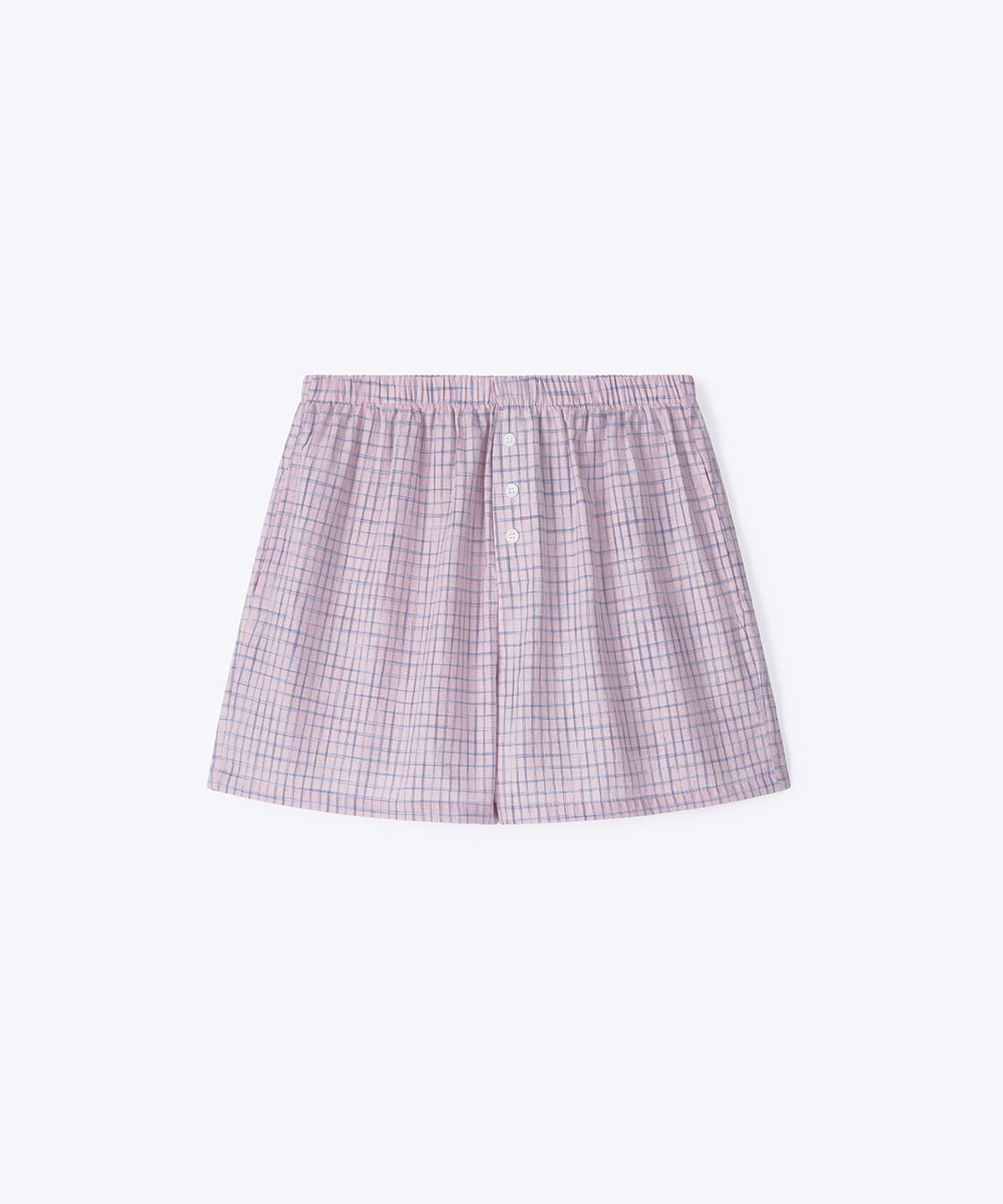 320쇼룸(320SHOWROOM) Plain Check Banding Pocket Shorts Pink