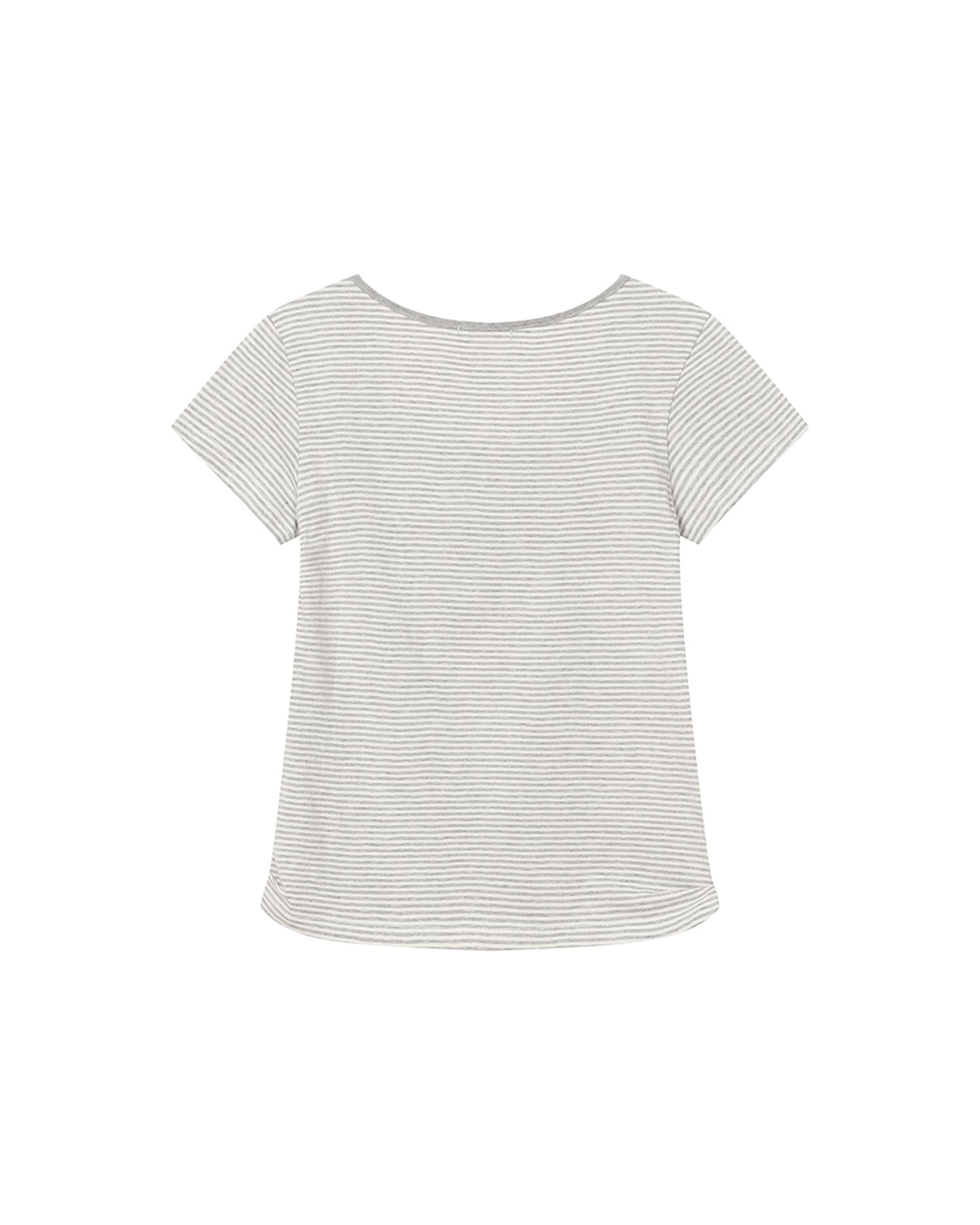 ◆MISEKI SEOUL◆ Striped henley neck short sleeves GREY MSK2 MUSINSA | MISEKI SEOUL Striped henley neck short sleeves GREY