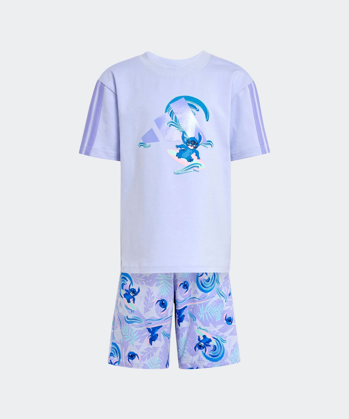 아디다스 키즈(ADIDAS KIDS) 아디다스 X 디즈니 릴로앤스티치 상하의 세트 - 라이트퍼플 / JD4558