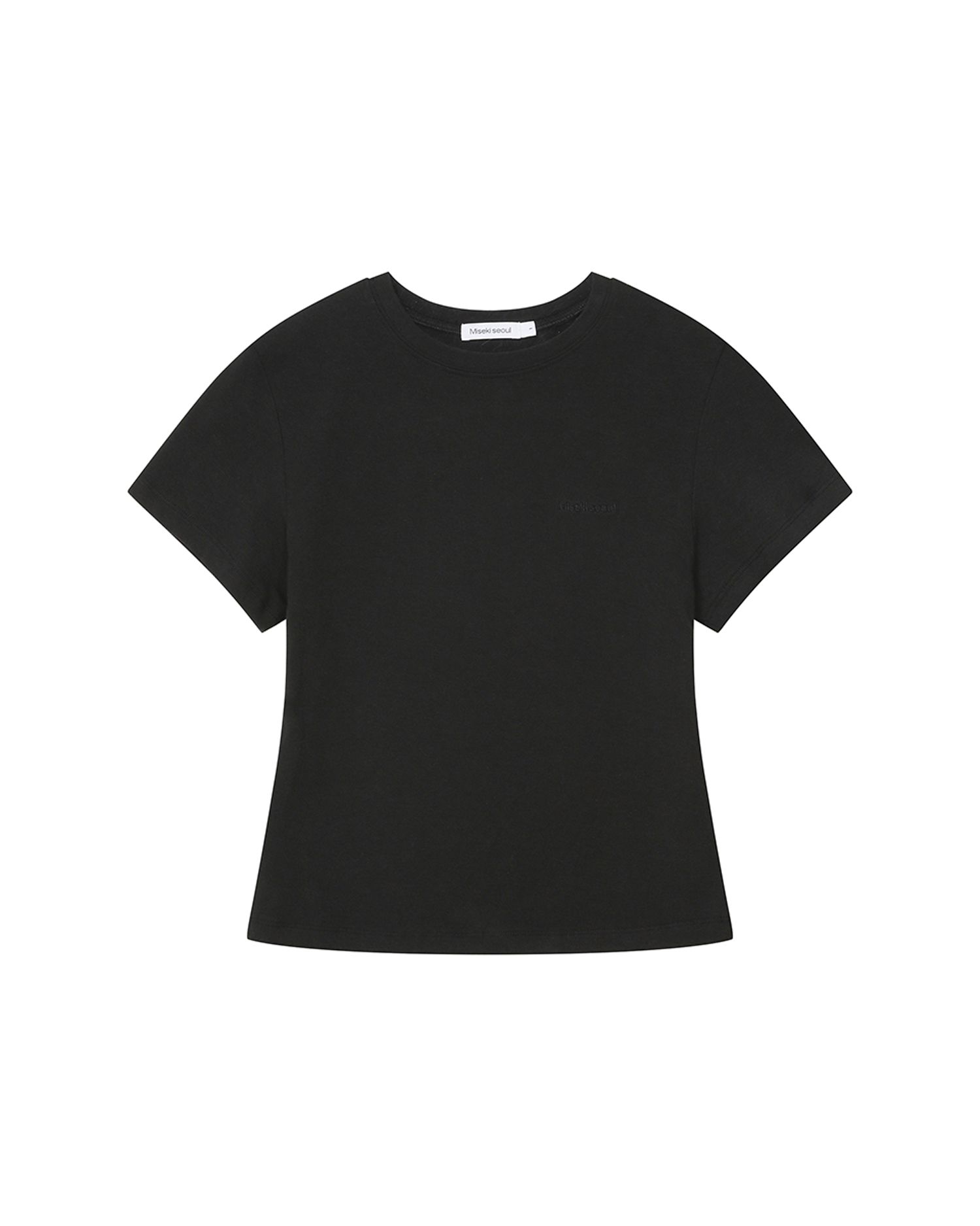 MUSINSA | MISEKI SEOUL Basic short sleeves BLACK