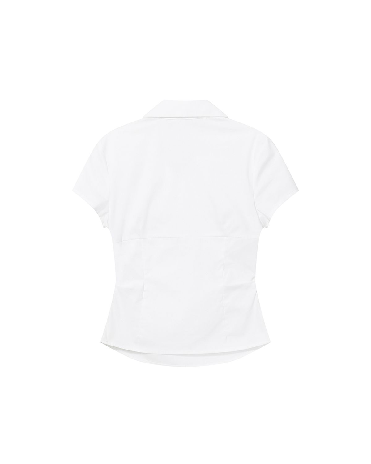 미세키서울(MISEKI SEOUL) Fitted cap sleeves shirts WHITE