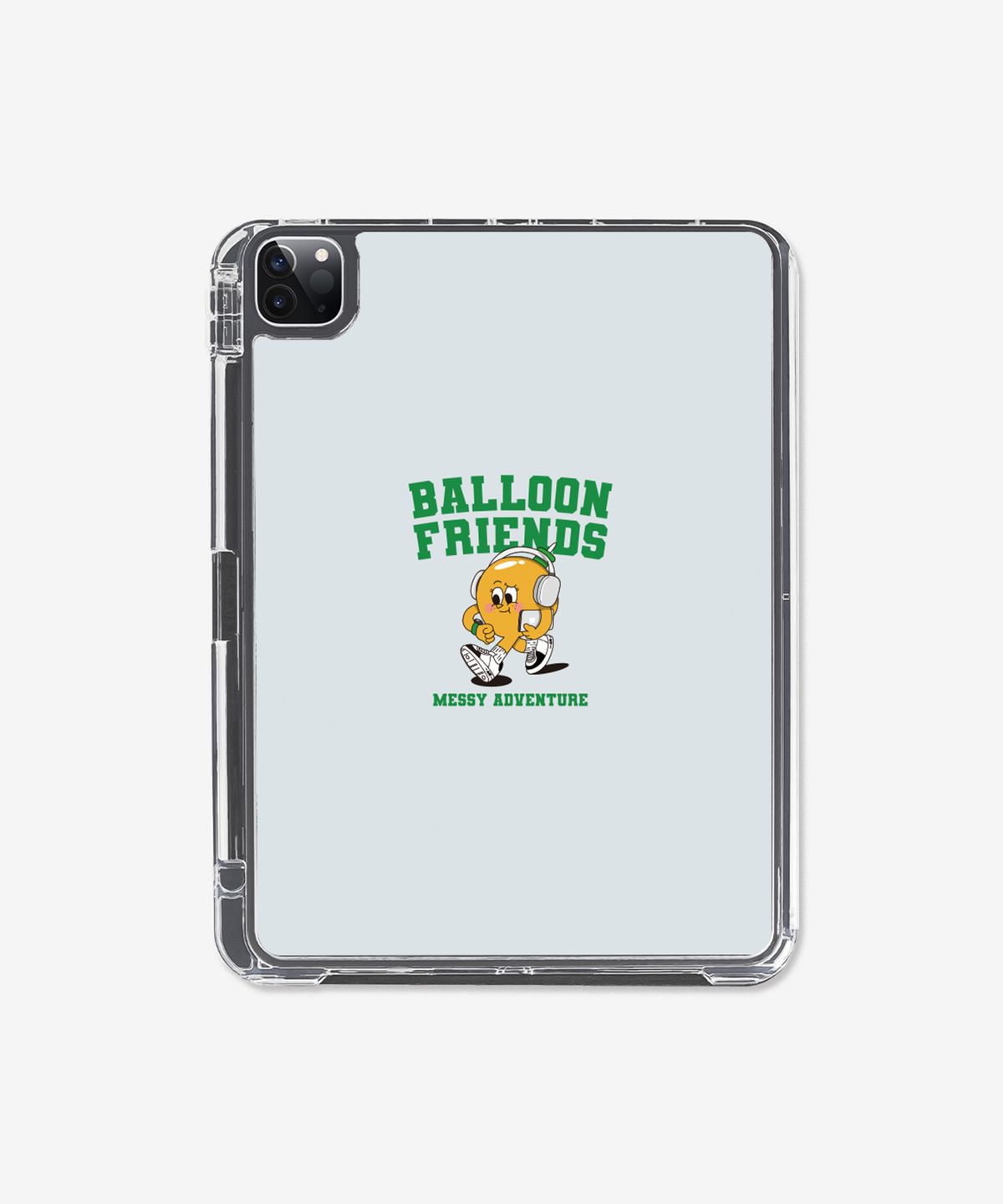 벌룬프렌즈(BALLOON FRIENDS) 헤드셋 렌지 (스카이블루) 3단 커버 분리형 아이패드 케이스